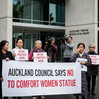 Auckland local board members in a meeting room discussing a controversial statue proposal.