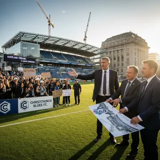 A sport news photograph from Auckland Tribune