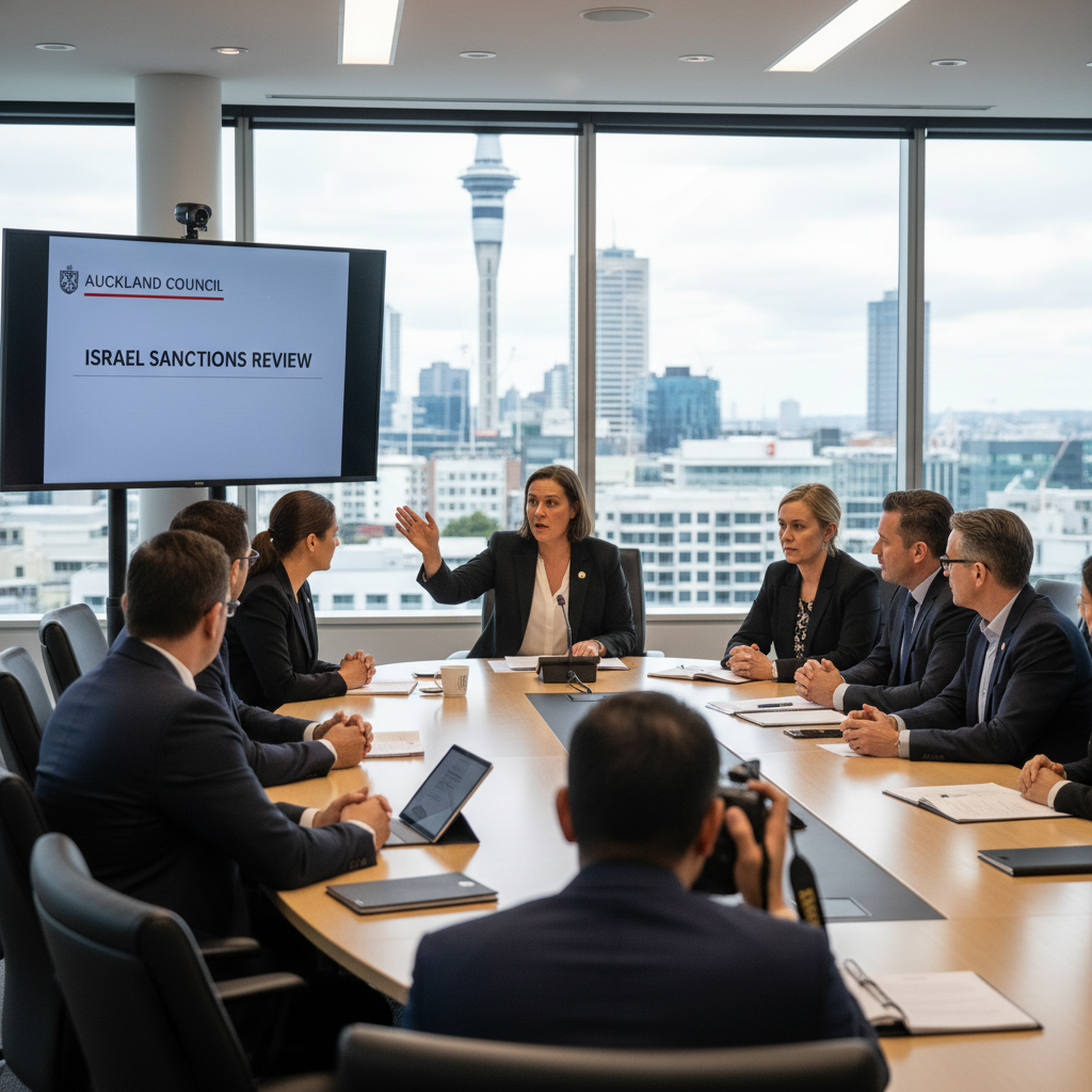 A politics news photograph from Auckland Tribune