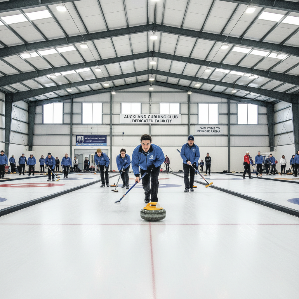 A sport news photograph from Auckland Tribune