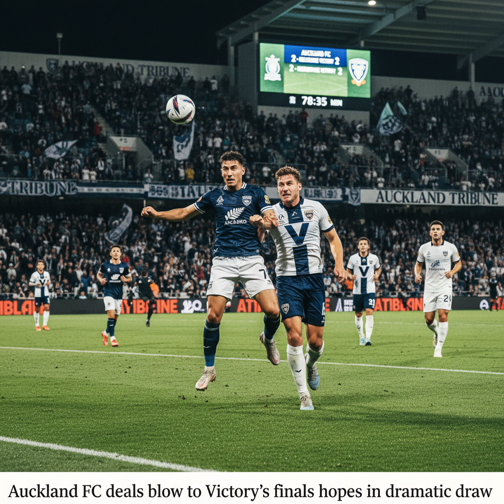 A sport news photograph from Auckland Tribune
