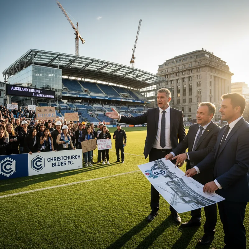 A sport news photograph from Auckland Tribune