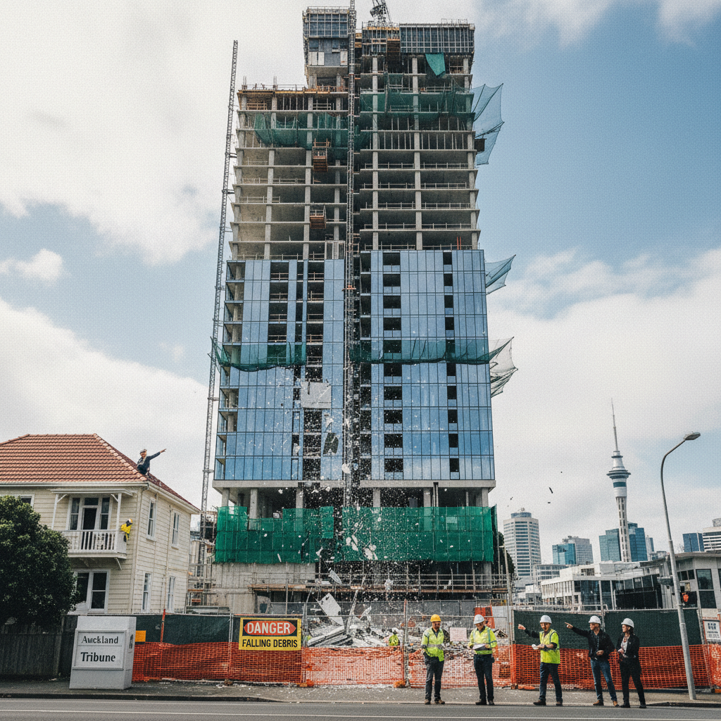 A property news photograph from Auckland Tribune