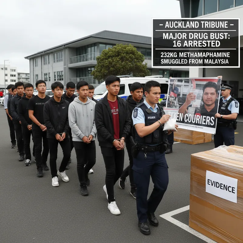 Police arrests at dawn, targeting teen drug couriers in a large-scale Eastern Bay of Plenty operation.